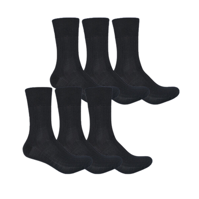 Lightweight Merino Wool Crew Socks  (6 pairs）